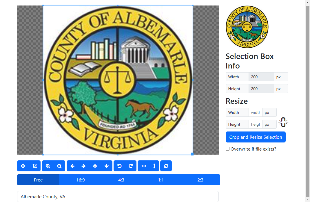 Image Editor tools in the Public Images section.