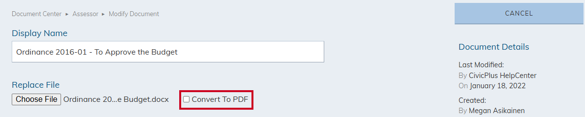 Convert to PDF.