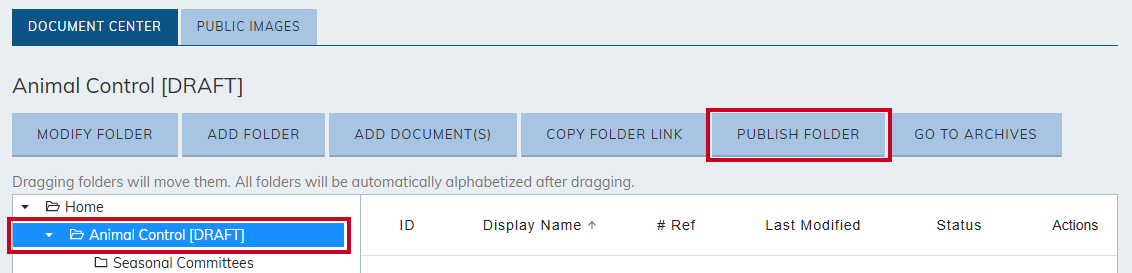 Publish folder.