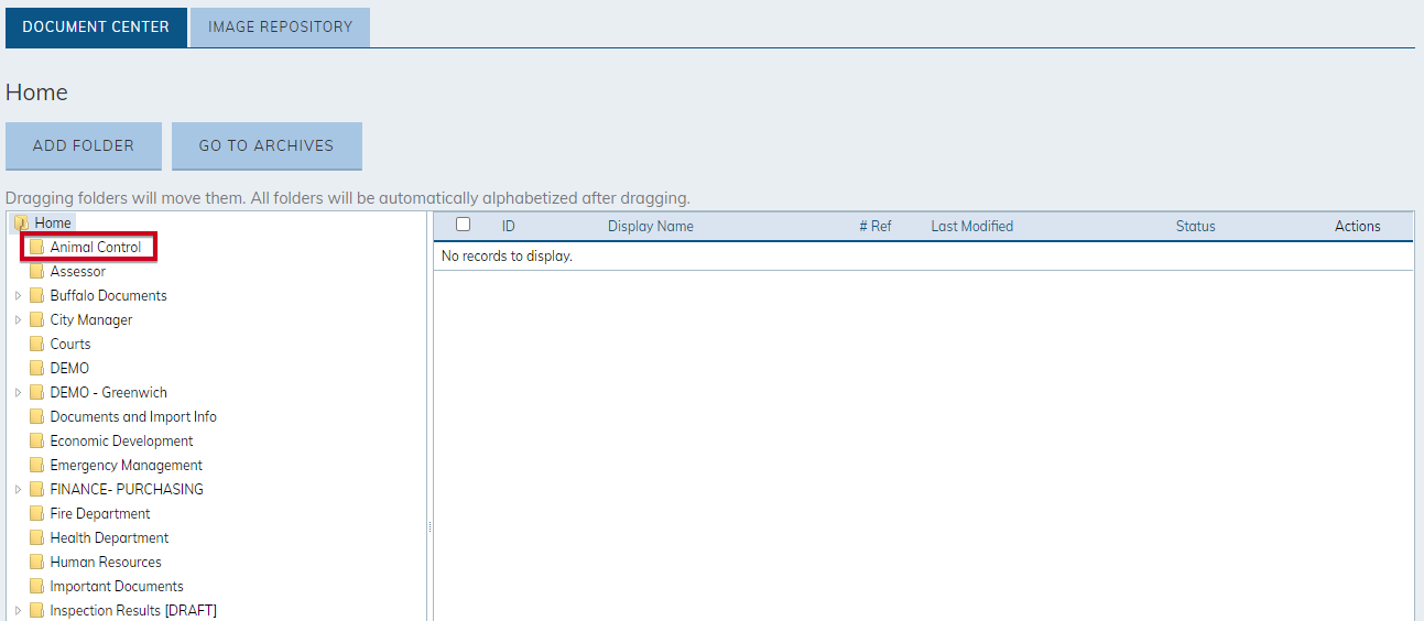 Select folder