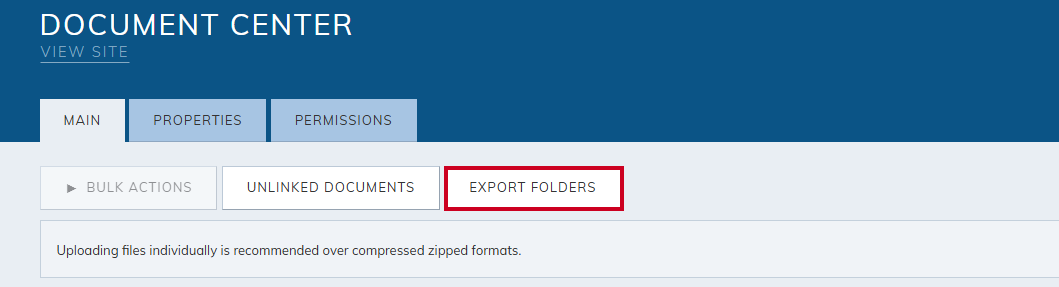 Export folders.
