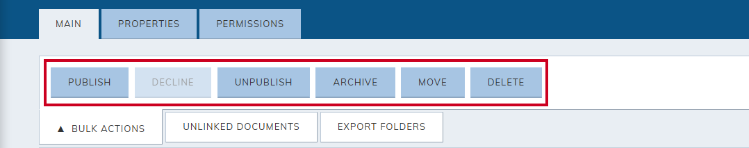 bulk action selections