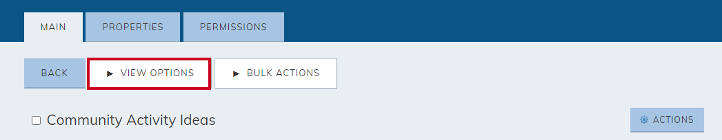 View options.