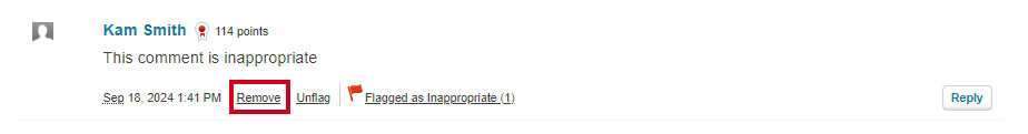 remove comment
