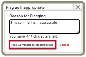 flag comment as inappropriate