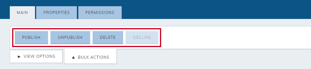 select a bulk action