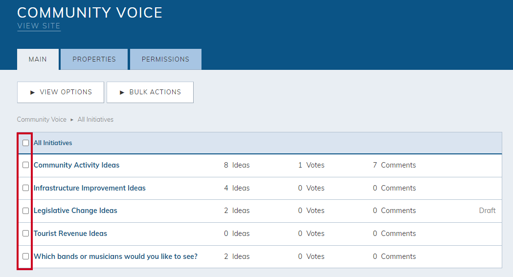 select inititivates