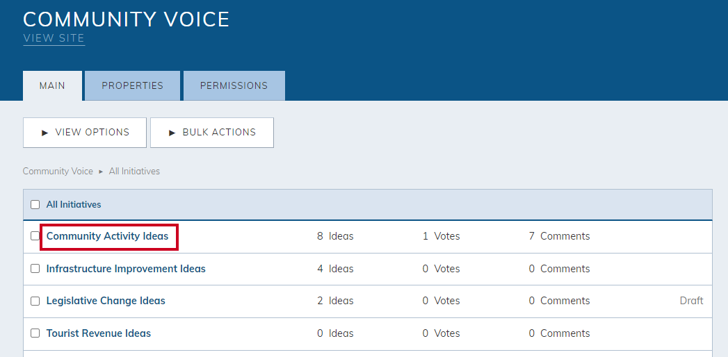 select initiative