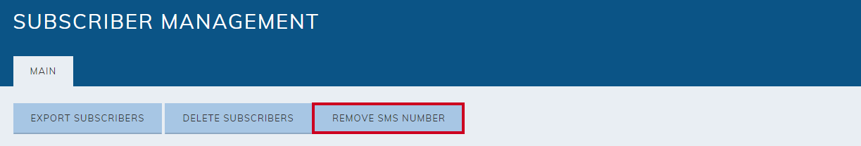 remove sms number