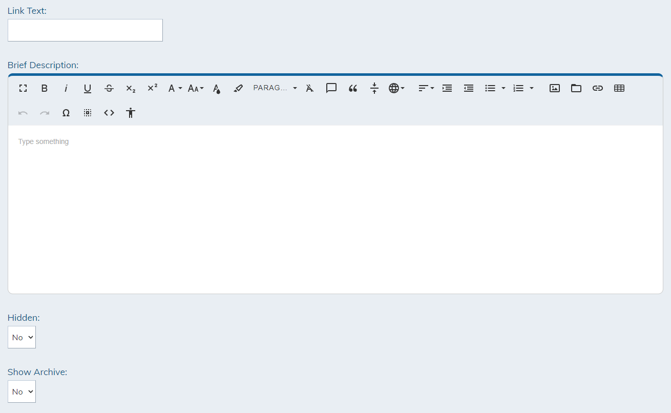 complete the information section 4