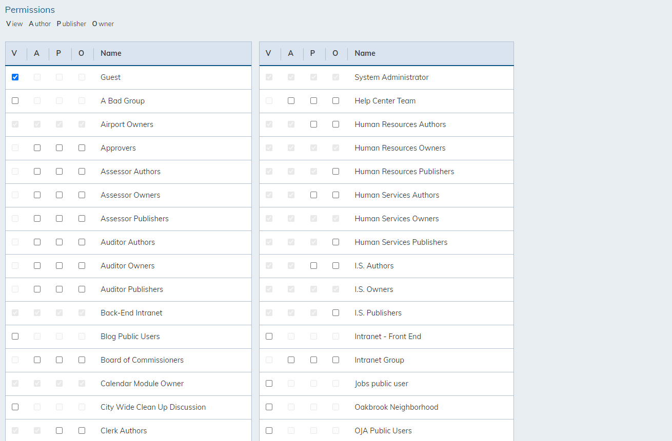 fill in information fields Permissions section 1