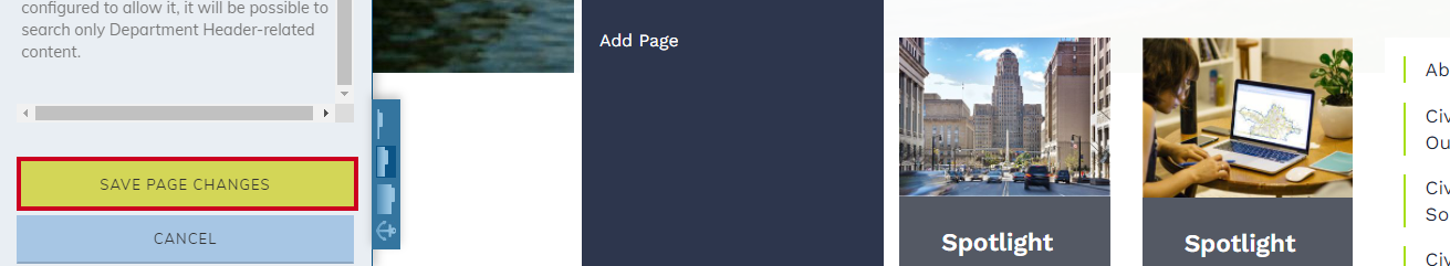 save changes