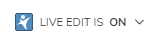 live edit is on icon