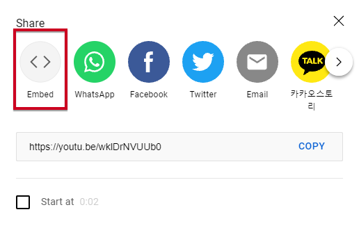 YouTube embed button.