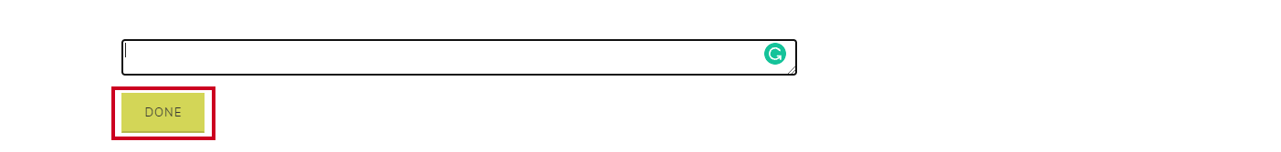 The Custom Html widget's Done button.
