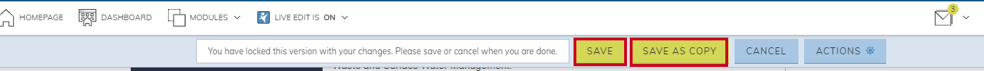 Save and Save as Copy buttons.