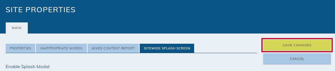 save changes
