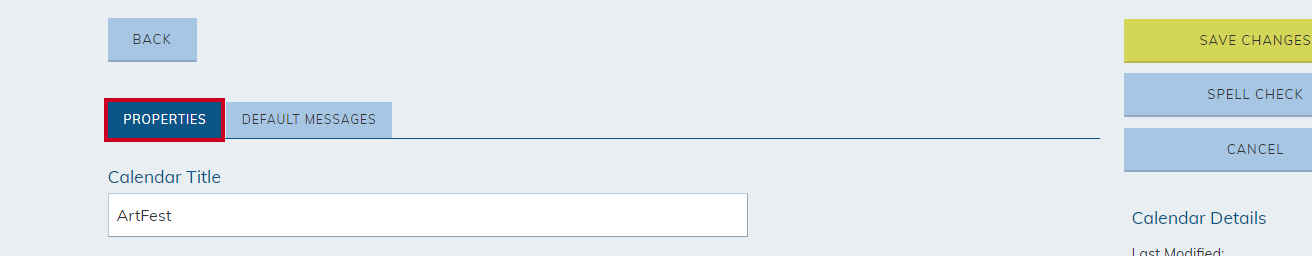 Properties tab.