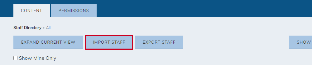 import staff button.