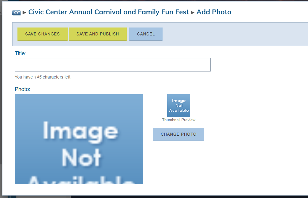 New image fields.