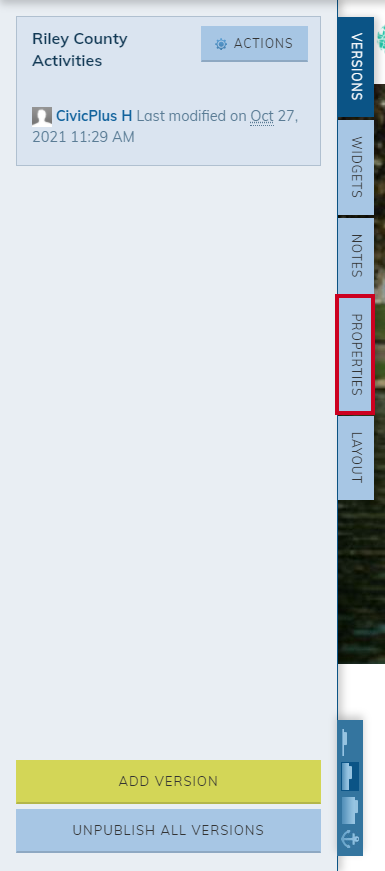 properties tab