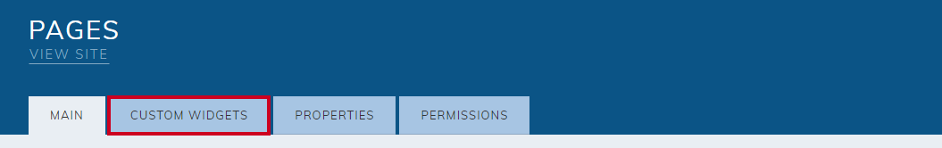 Custome widgets tab