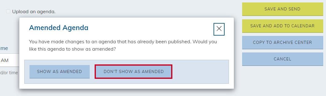show as amended options