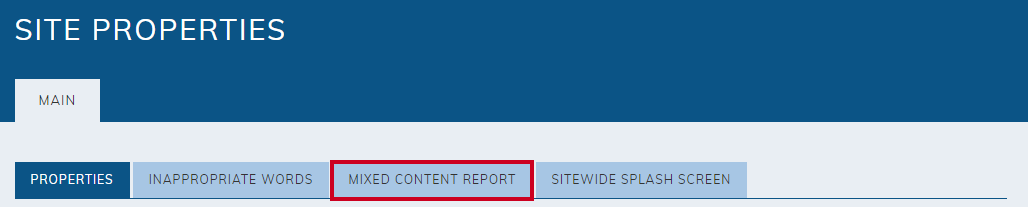 mixed content report