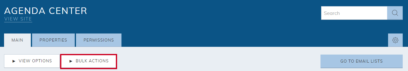 bulk actions button