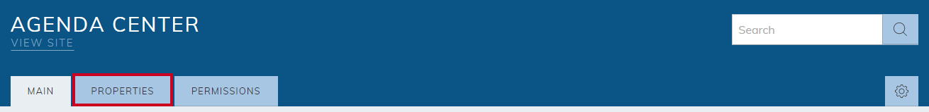 properties tab