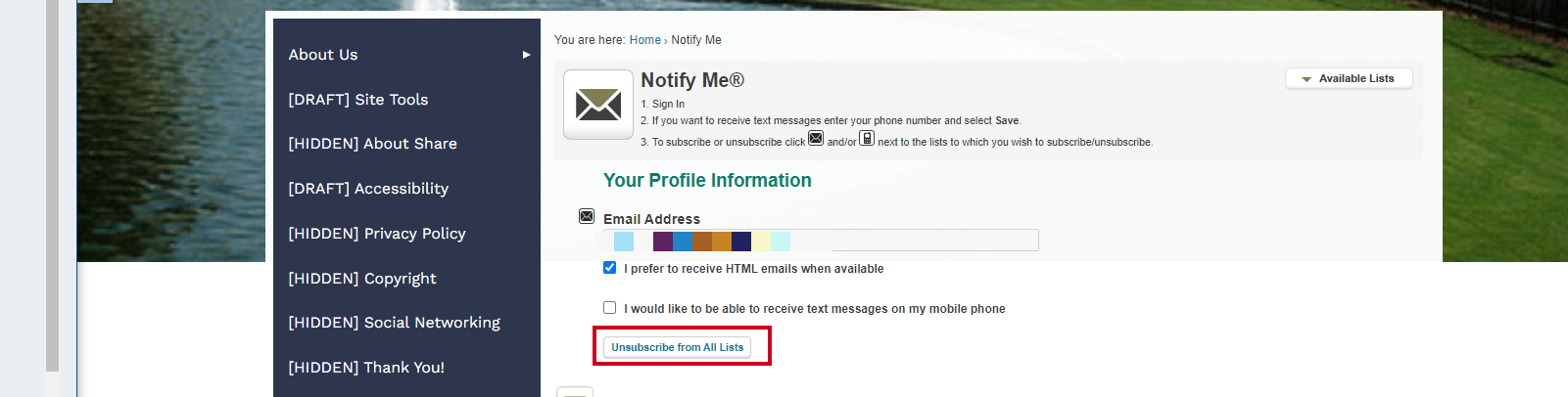 unsubscribe