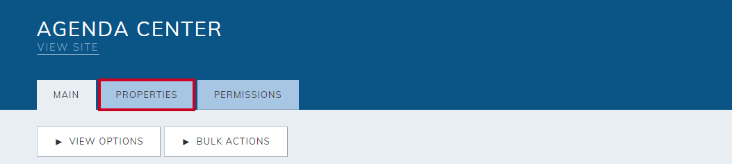 Properties tab.