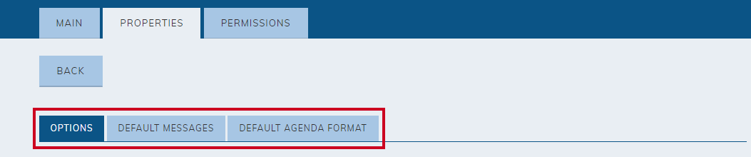 properties tabs