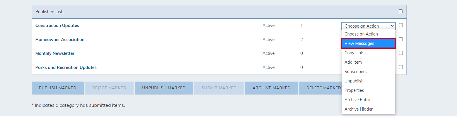 View Messages