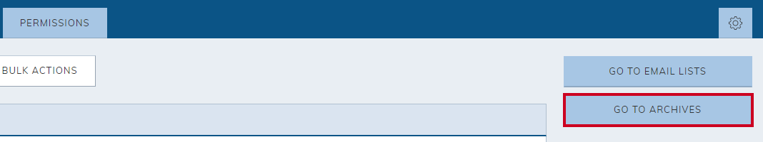 The blue, rectangular Go to Archives button to the right of the All Categories header.