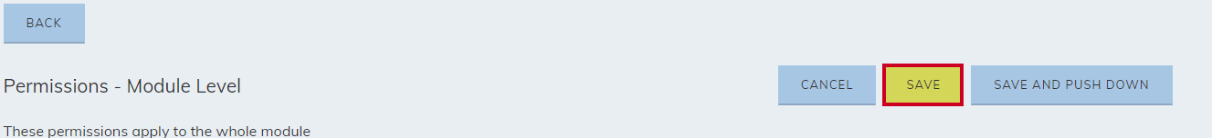 save permissions
