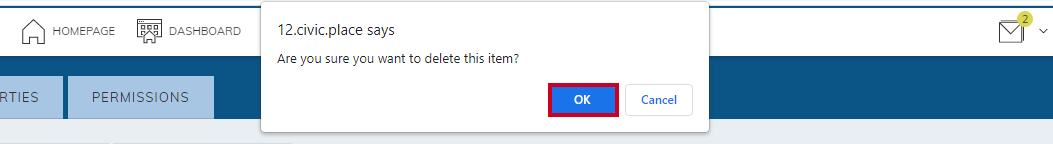 ok delete