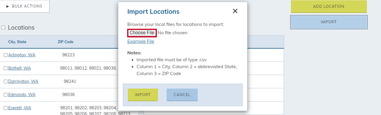choose file