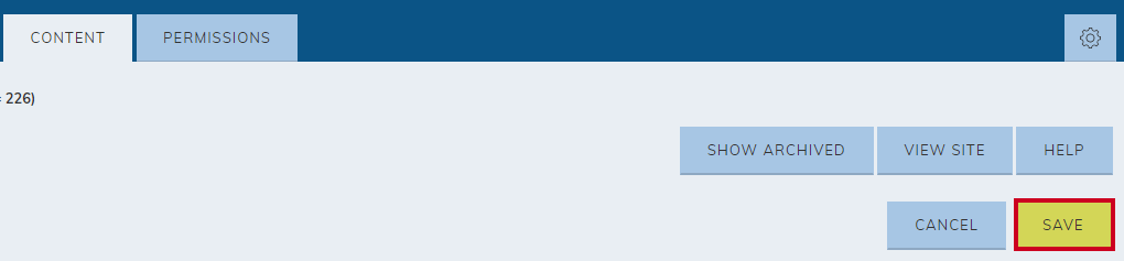 save button.
