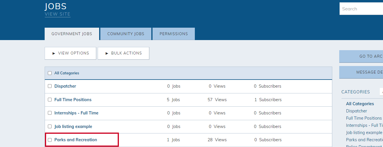 chose job section