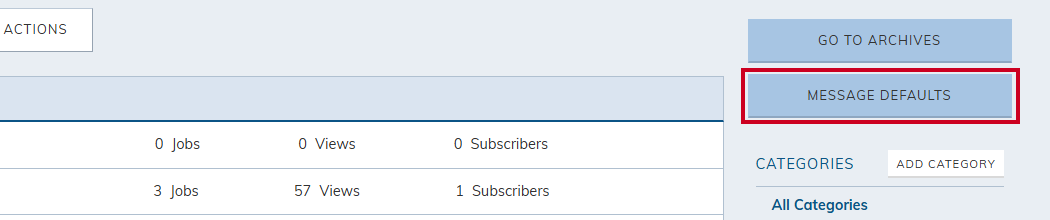 Message Defaults