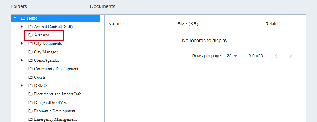 Select folder