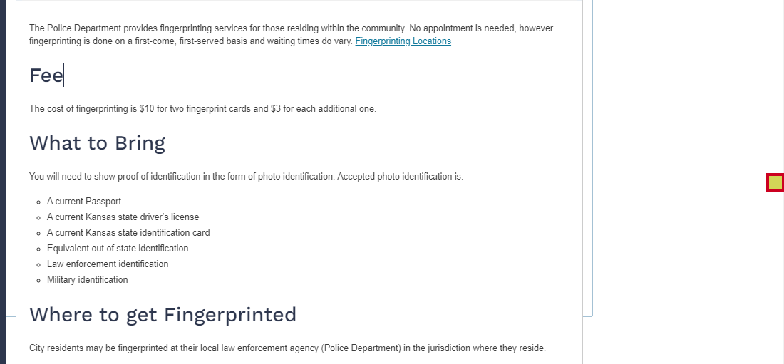 green checkbox