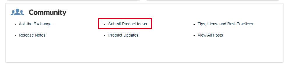 submit product ideas