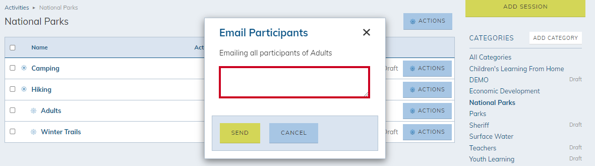 Message box.