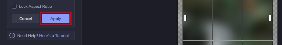A blue, rectangular Apply button.