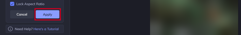 A blue, rectangular Apply button.