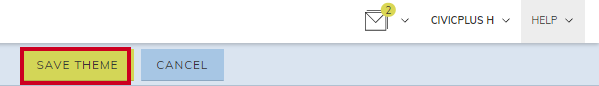 Save Theme button.