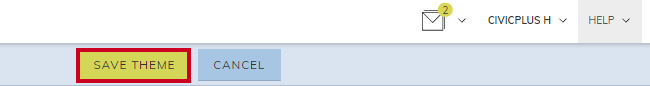 Save Theme button.