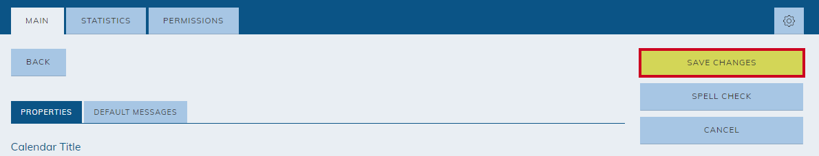 Save changes button.